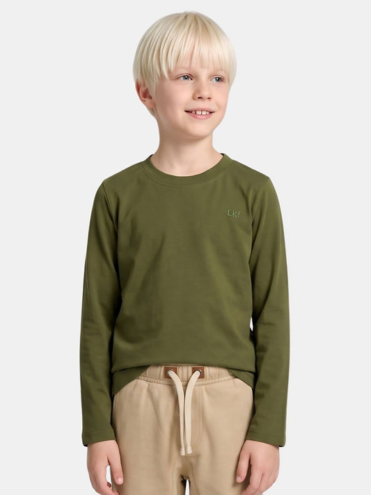 Dark Green LK | Hosszú ujjú póló fiúknak