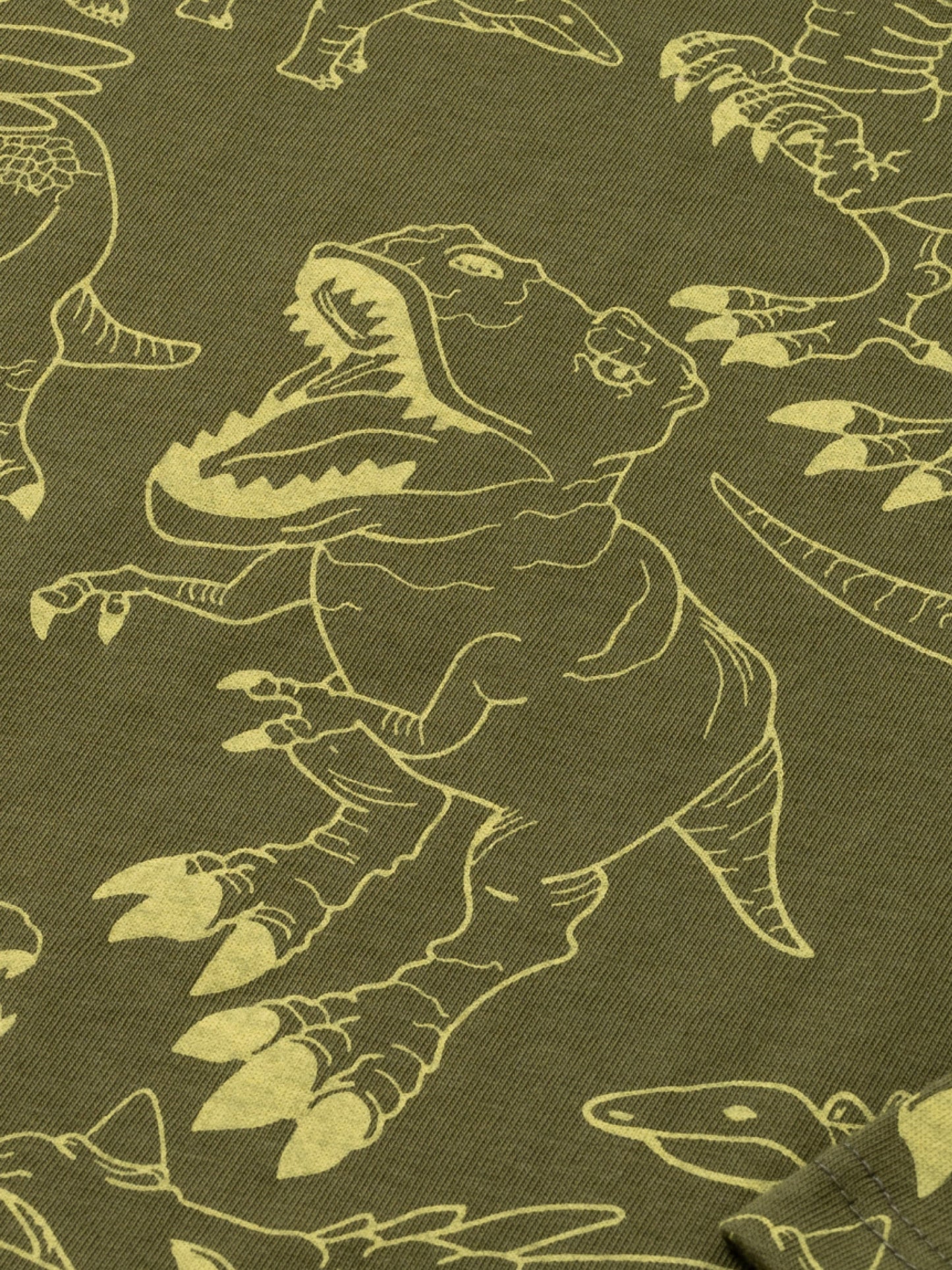 Fiú hosszú ujjú Dark Green Dino