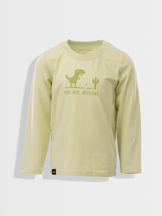 Fiú hosszú ujjú póló Aloe Wash Dino