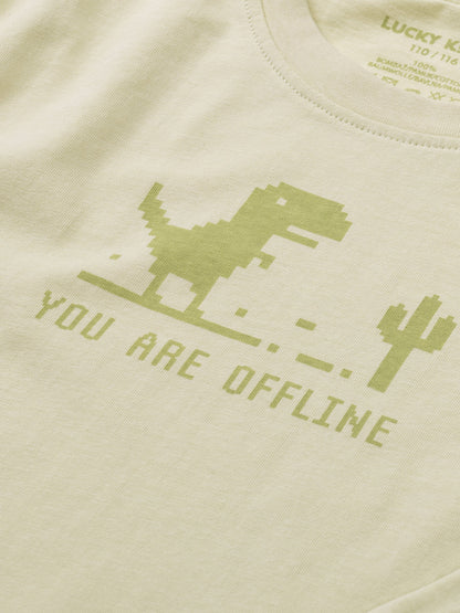 Fiú hosszú ujjú póló Aloe Wash Dino