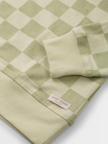 Lány hosszú ujjú póló Aloe Wash Check