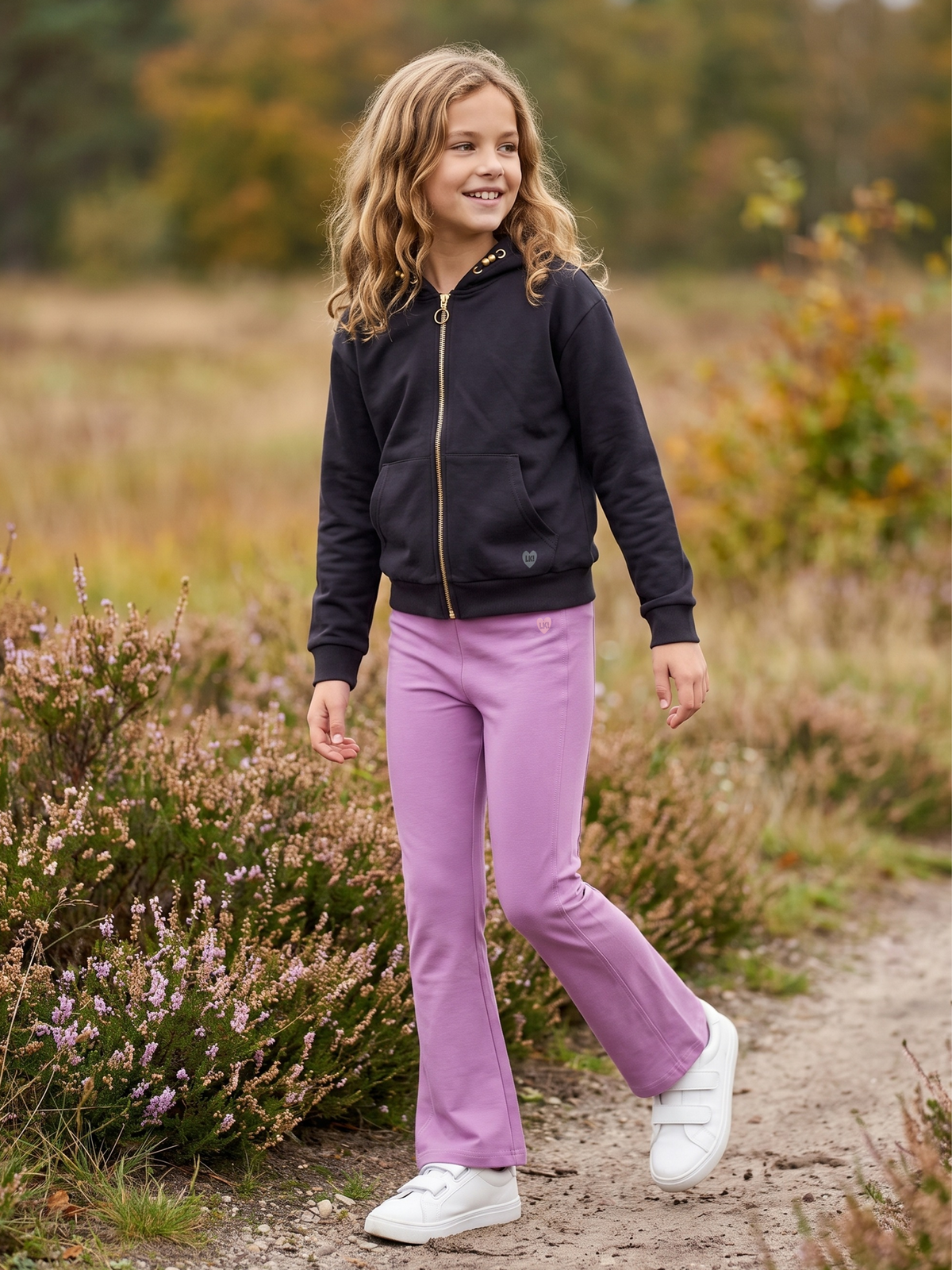 Lavander Pink | Bővülő szárú lányka leggings