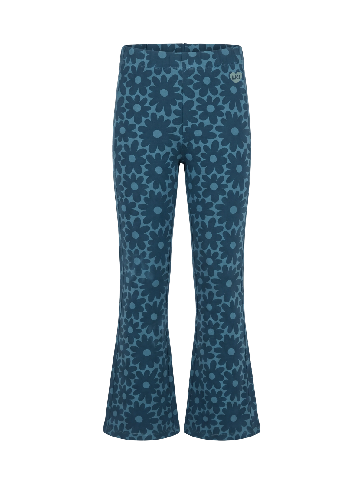 Flowers Blue | Bővülő szárú lányka leggings