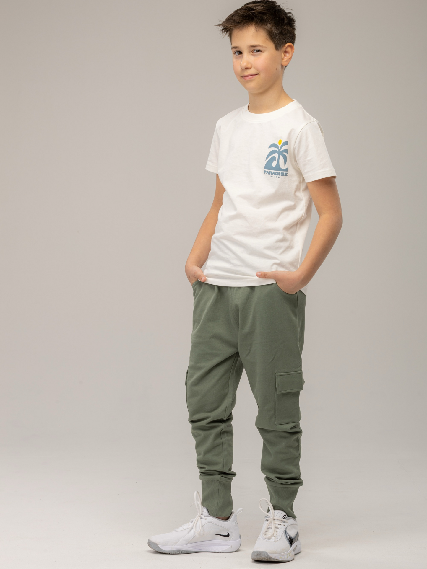 Dusty Green | Fiú cargo melegítőnadrág