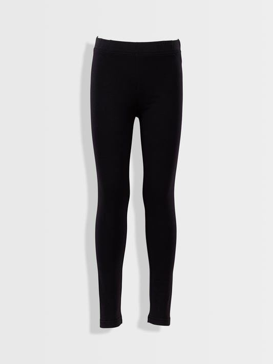 Solid Black | Lány leggings