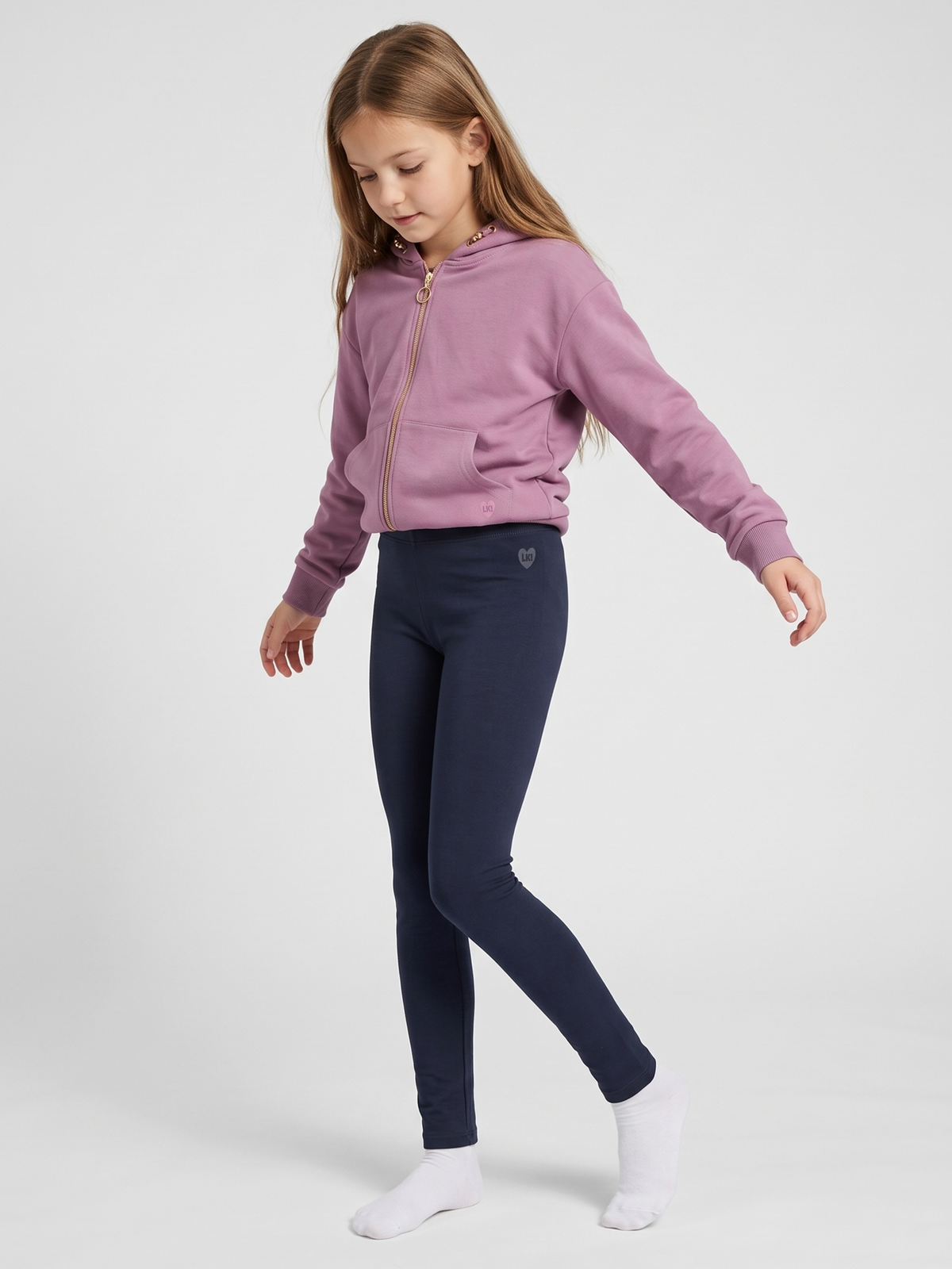 Solid Black | Leggings lányoknak - klasszikus szabás