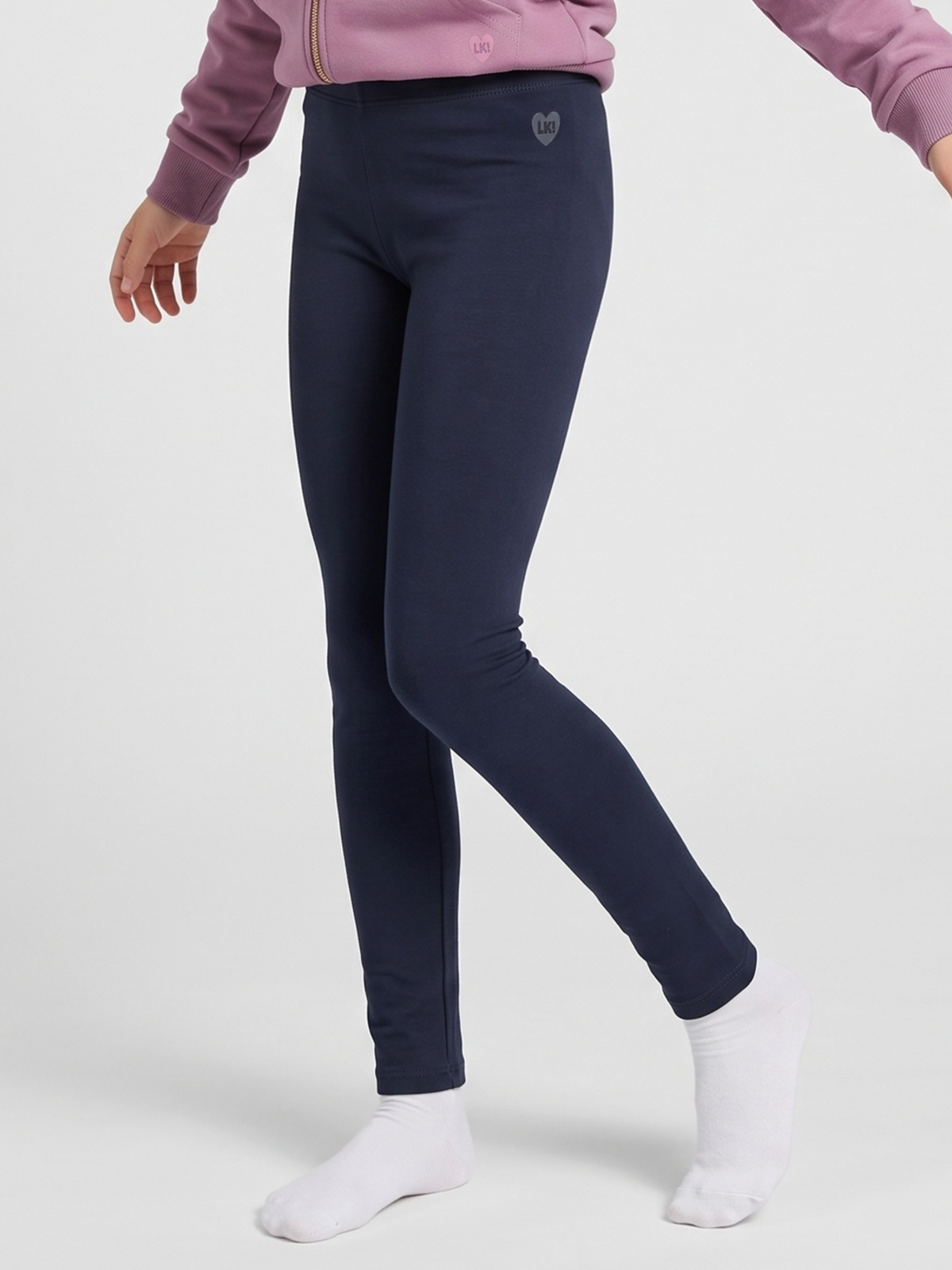 Solid Black | Leggings lányoknak - klasszikus szabás