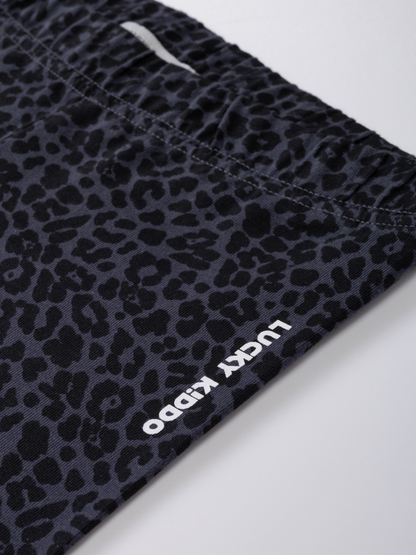 Antracit Leo | Lányka leggings