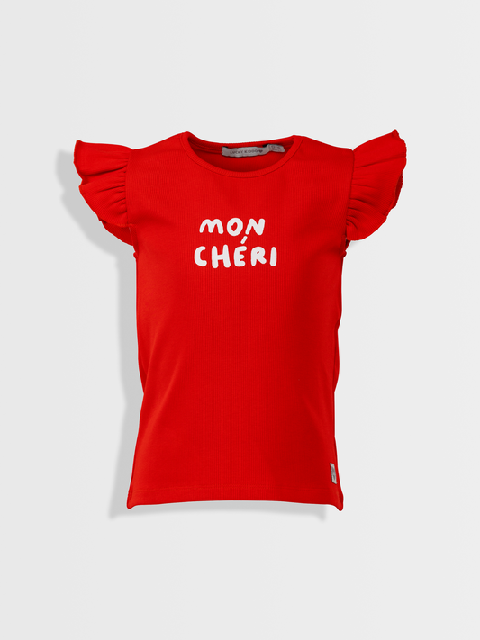 Mon cheri Red Chilli | Ujjatlan póló lányoknak