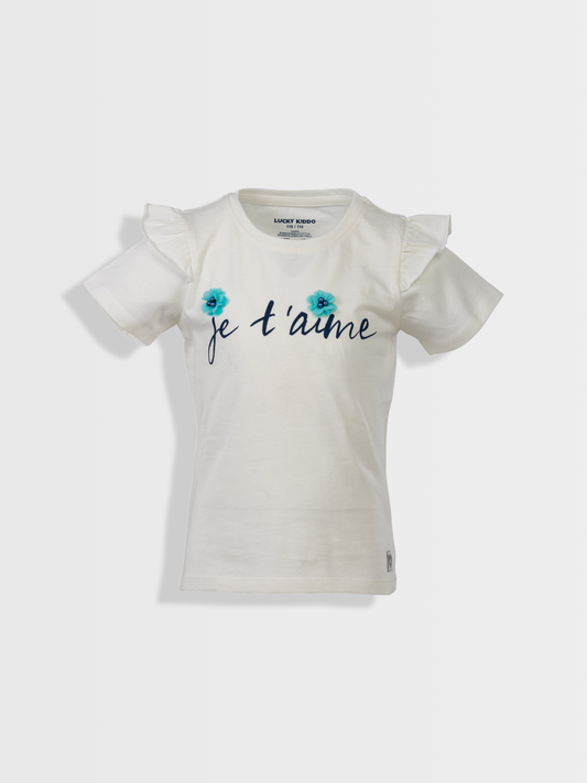 Je t'aime | Rövid ujjú póló lányoknak