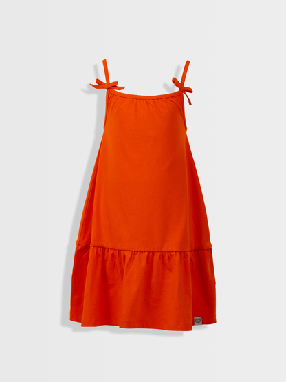 Tangerine Twist | Ujjatlan lányka ruha