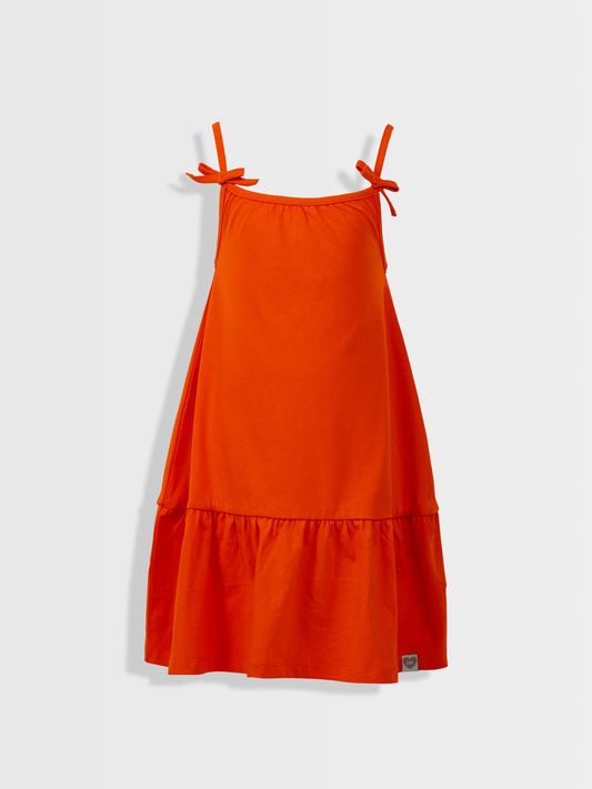 Tangerine Twist | Ujjatlan lányka ruha
