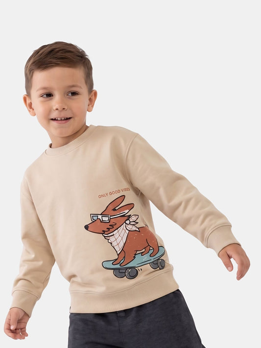 Skater dog Tan | Pulóver fiúknak