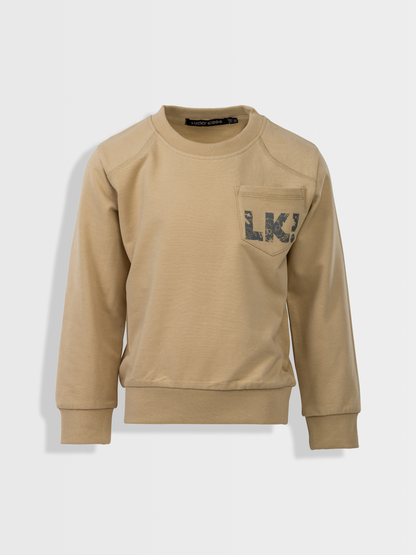 Beige Brown | Fiú pulóver