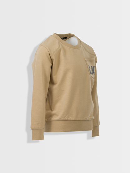 Beige Brown | Fiú pulóver