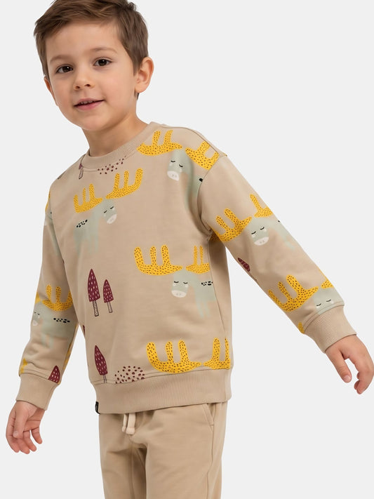 Beige Brown | Pulóver fiúknak