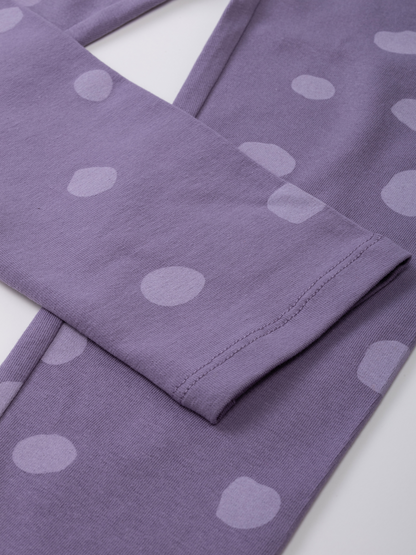 Purple Ash Dots | Lányka leggings