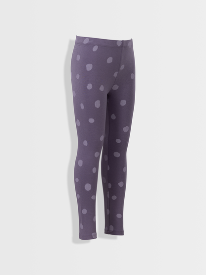 Purple Ash Dots | Lányka leggings
