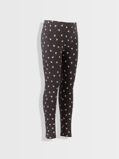 Paris Grey Hearts | Lányka leggings