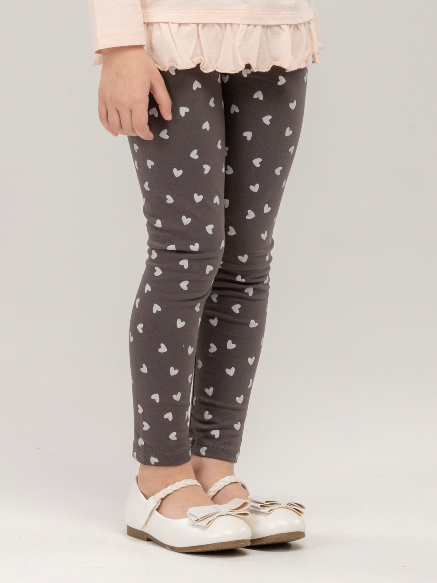 Paris Grey Hearts | Lányka leggings