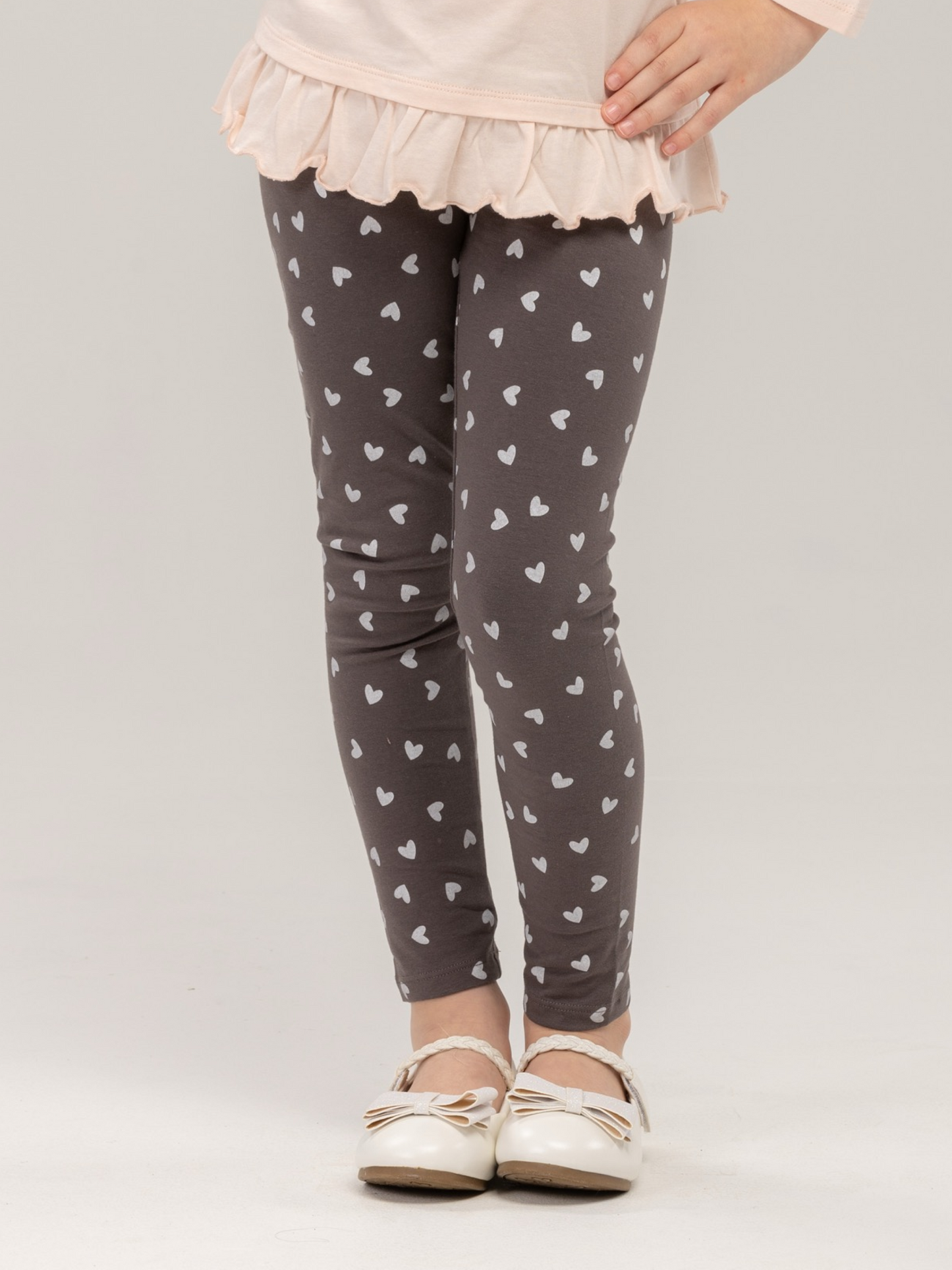 Paris Grey Hearts | Lányka leggings