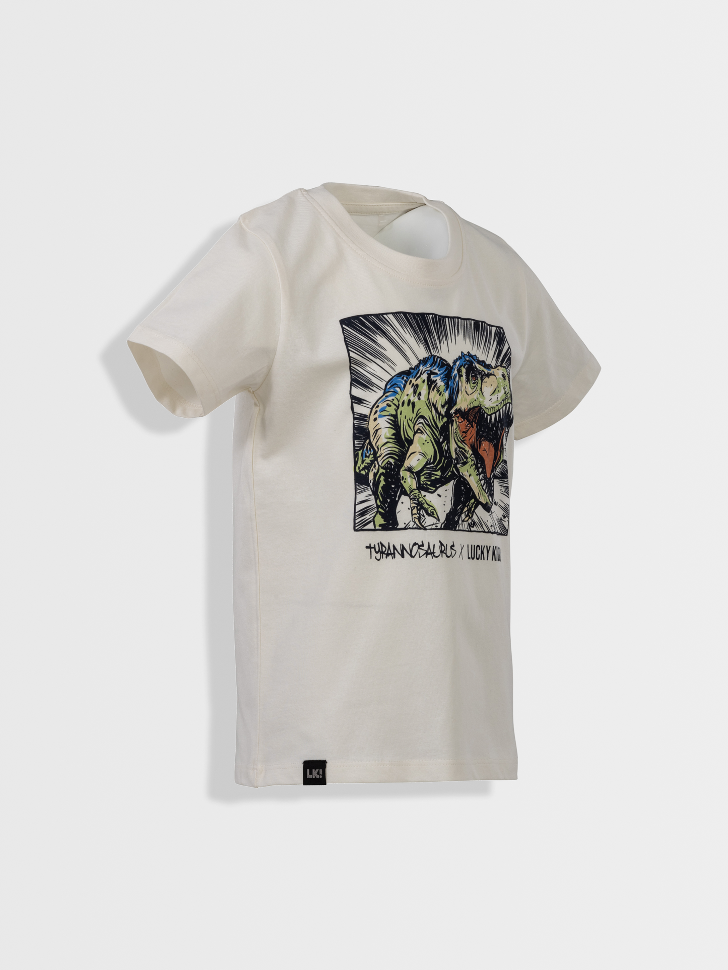 Star White T-Rex | Rövid ujjú póló fiúknak