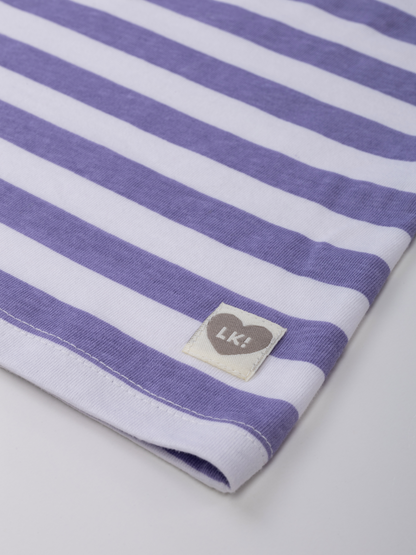 Plum Stripes | Rövid ujjú póló lányoknak