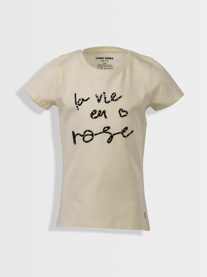 Vie en rose Vanilla | Rövid ujjú póló lányoknak
