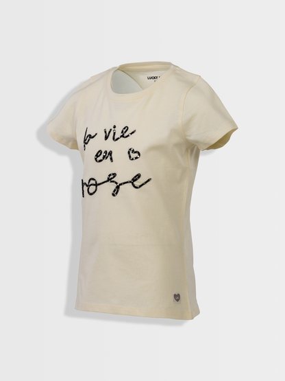 Vie en rose Vanilla | Rövid ujjú póló lányoknak