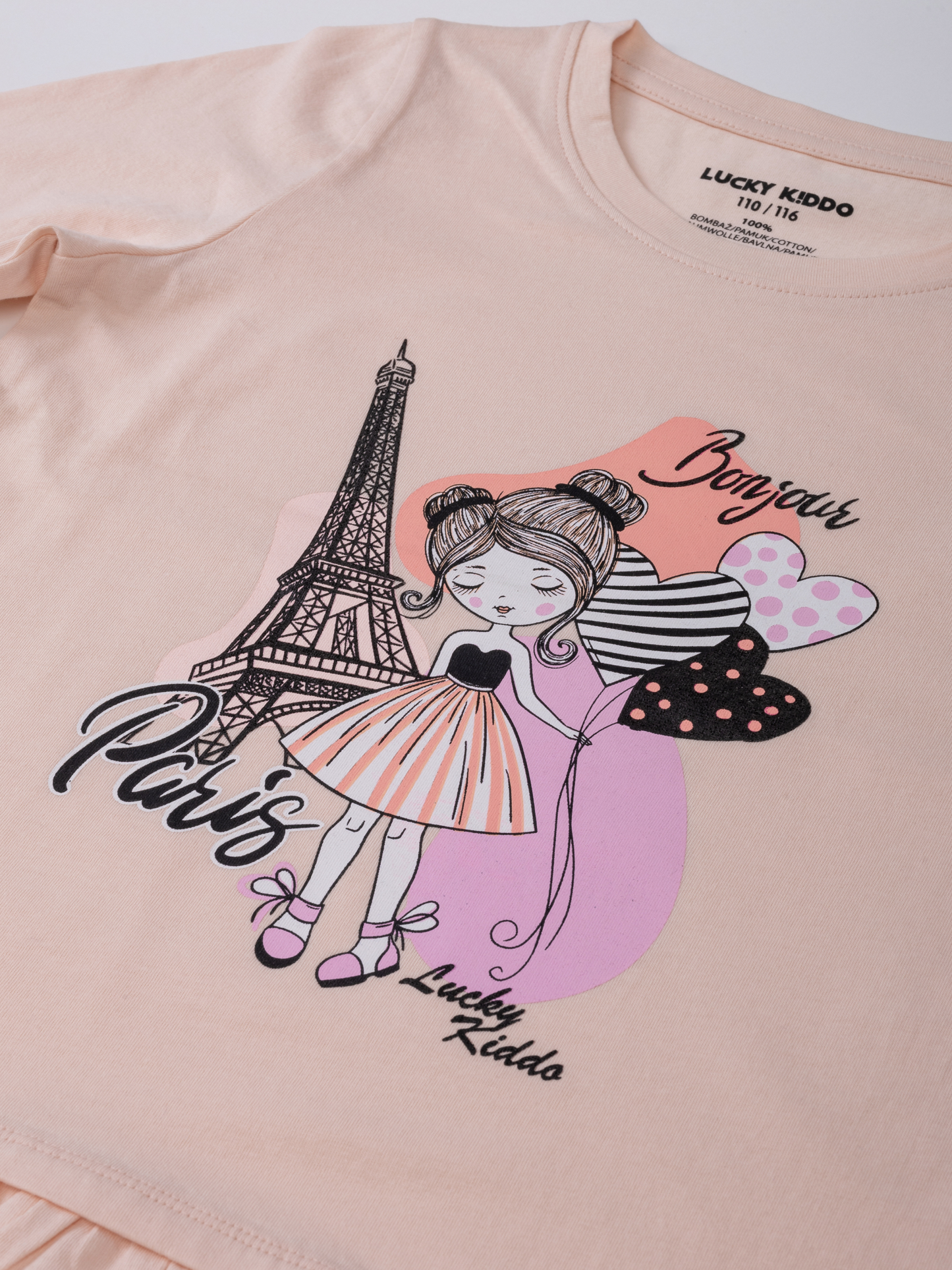 Bonjour Paris Pearl | Hosszú ujjú póló lányoknak