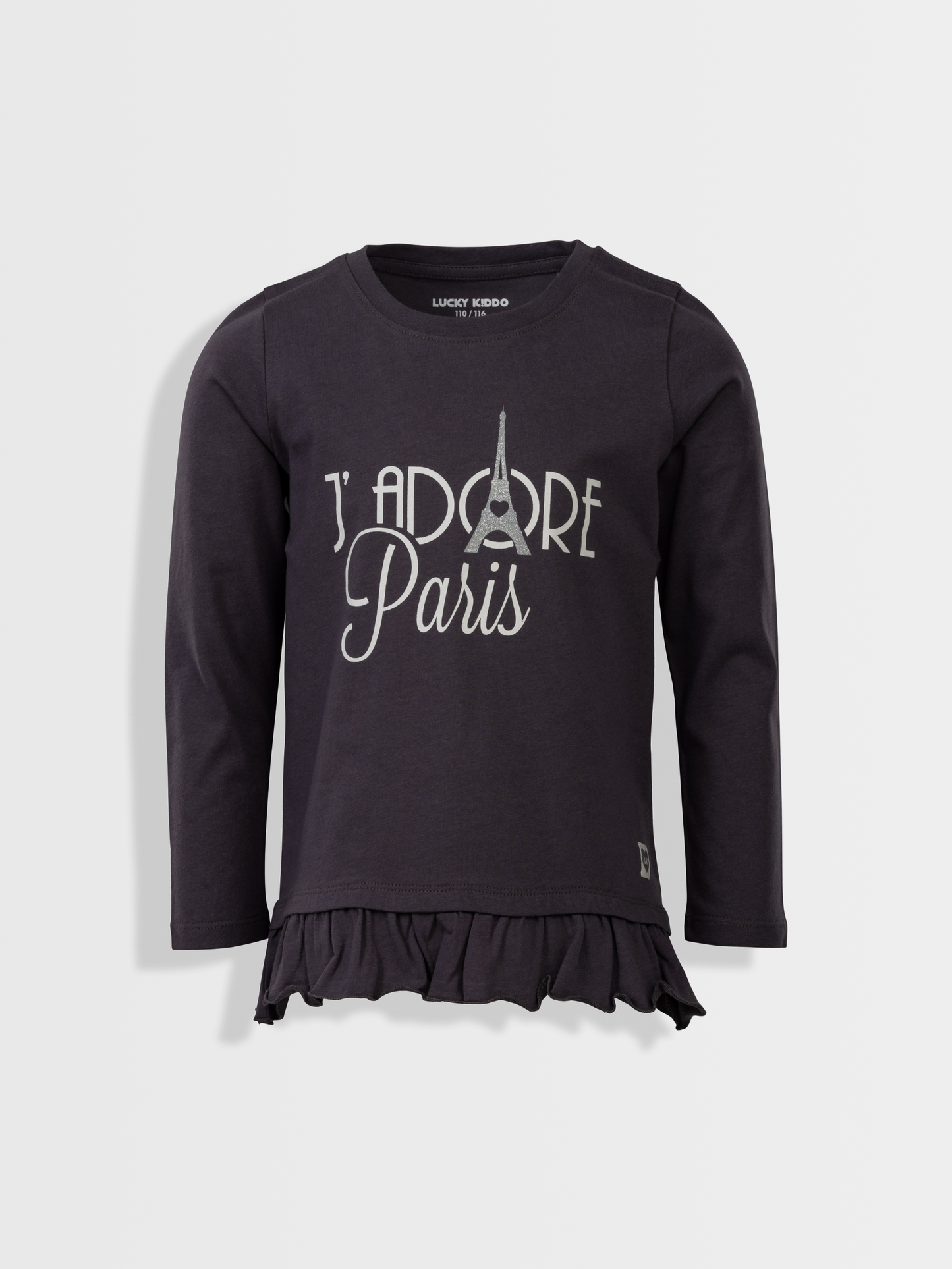 J’adore Paris Grey | Hosszú ujjú póló lányoknak