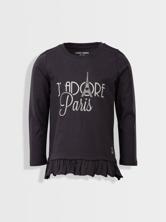 J’adore Paris Grey | Hosszú ujjú póló lányoknak