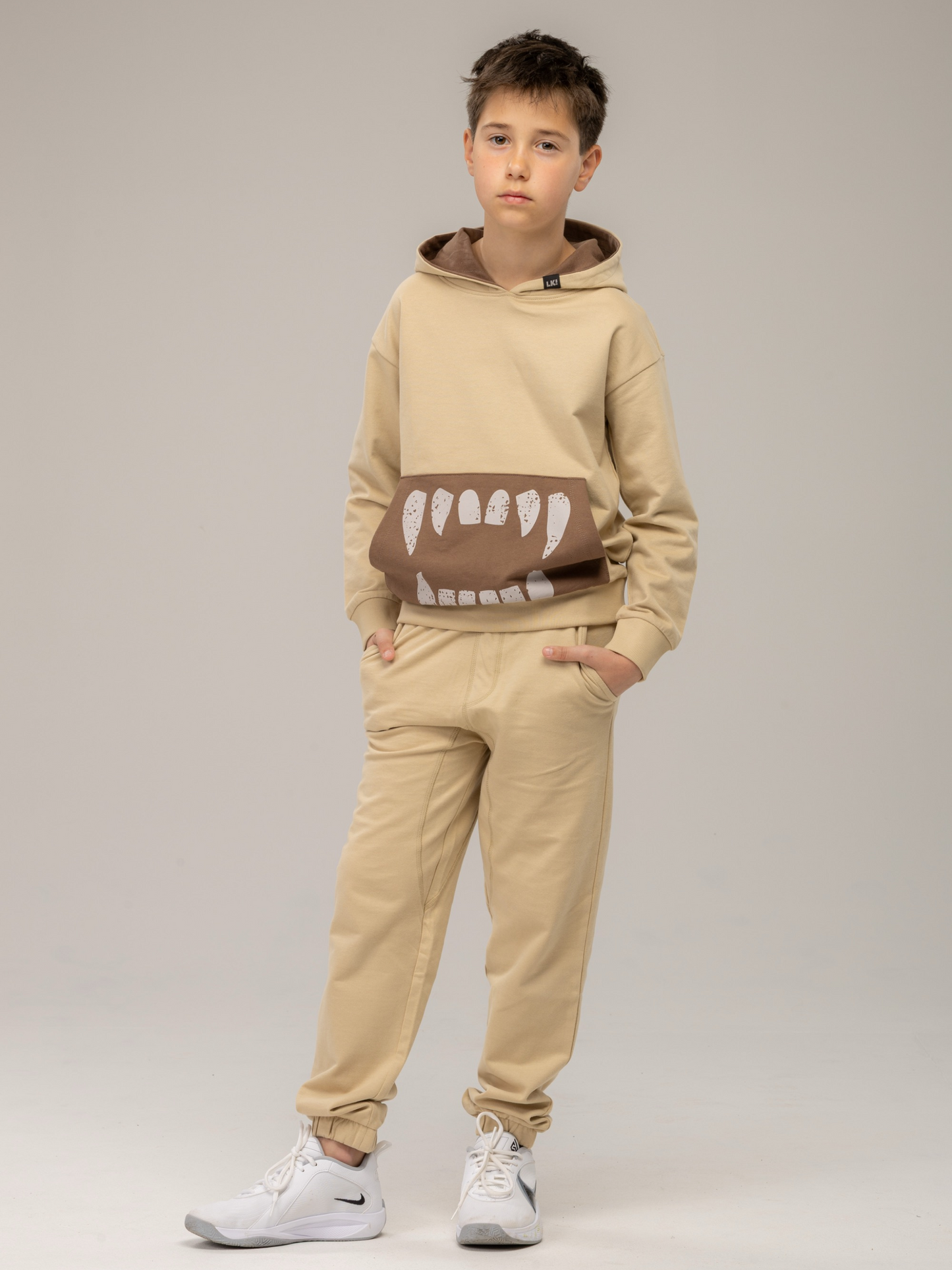 Beige Brown | Fiú melegítőnadrág