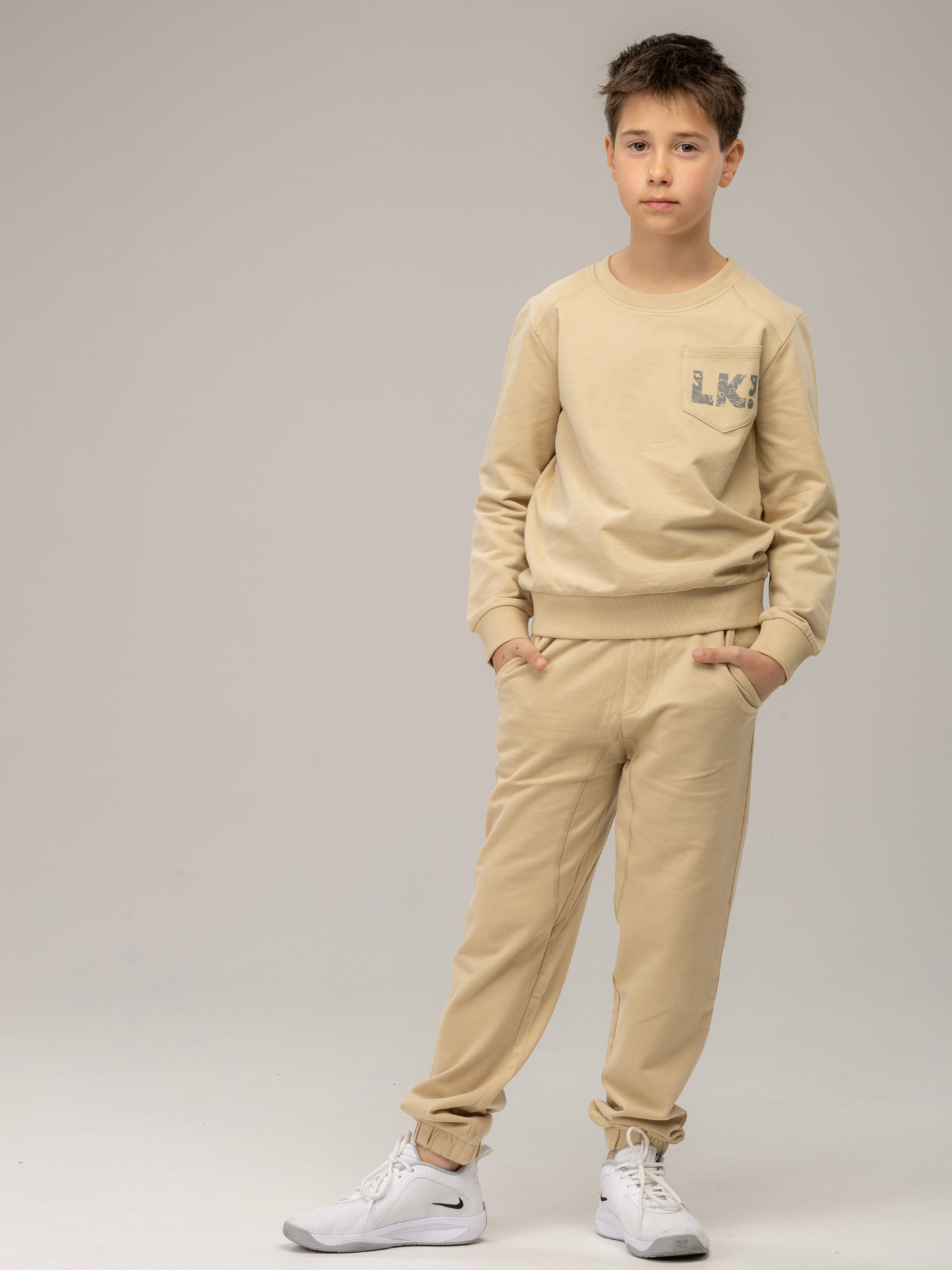 Beige Brown | Fiú melegítőnadrág