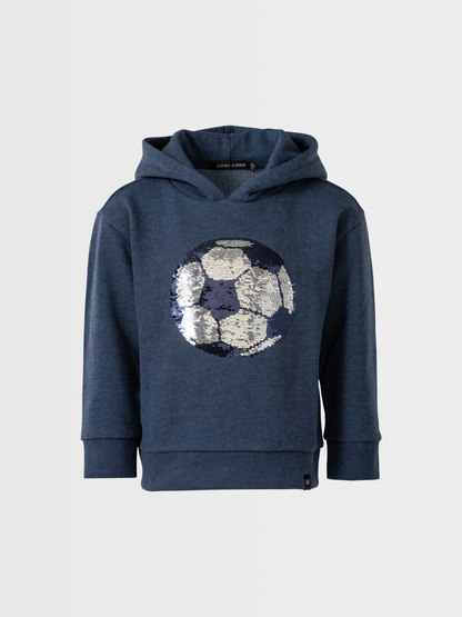 Blue Melange | Kapucnis pulóver fiúknak