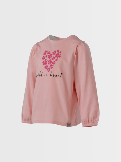 Veiled Rose Heart | Hosszú ujjú póló lányoknak
