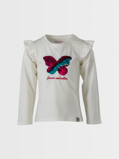 Colorful Butterfly | Hosszú ujjú póló lányoknak