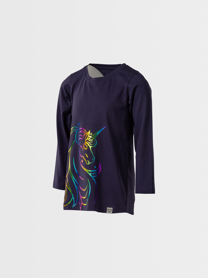 Rainbow Unicorn | Hosszú ujjú tunika lányoknak