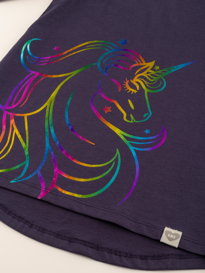 Rainbow Unicorn | Hosszú ujjú tunika lányoknak