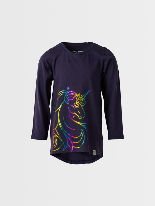 Rainbow Unicorn | Hosszú ujjú tunika lányoknak