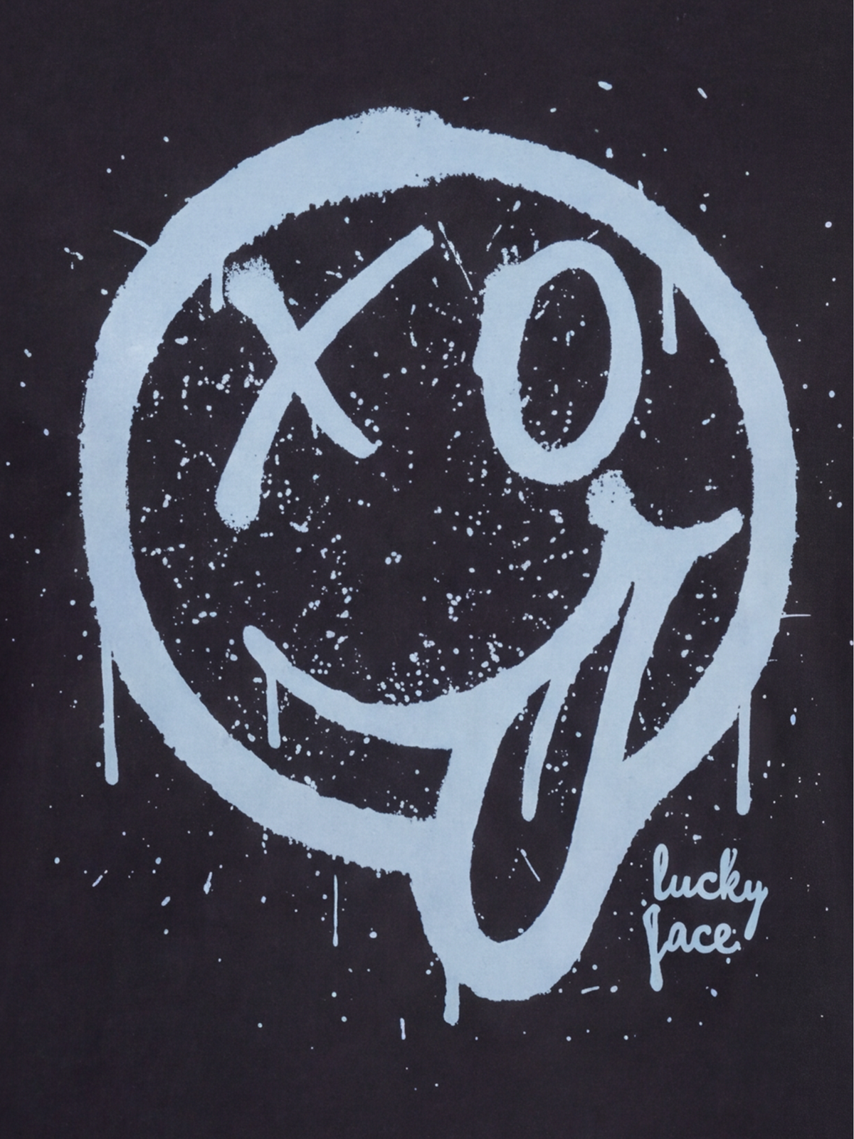 Lucky Face Blue | Hosszú ujjú póló fiúknak - klasszikus szabás