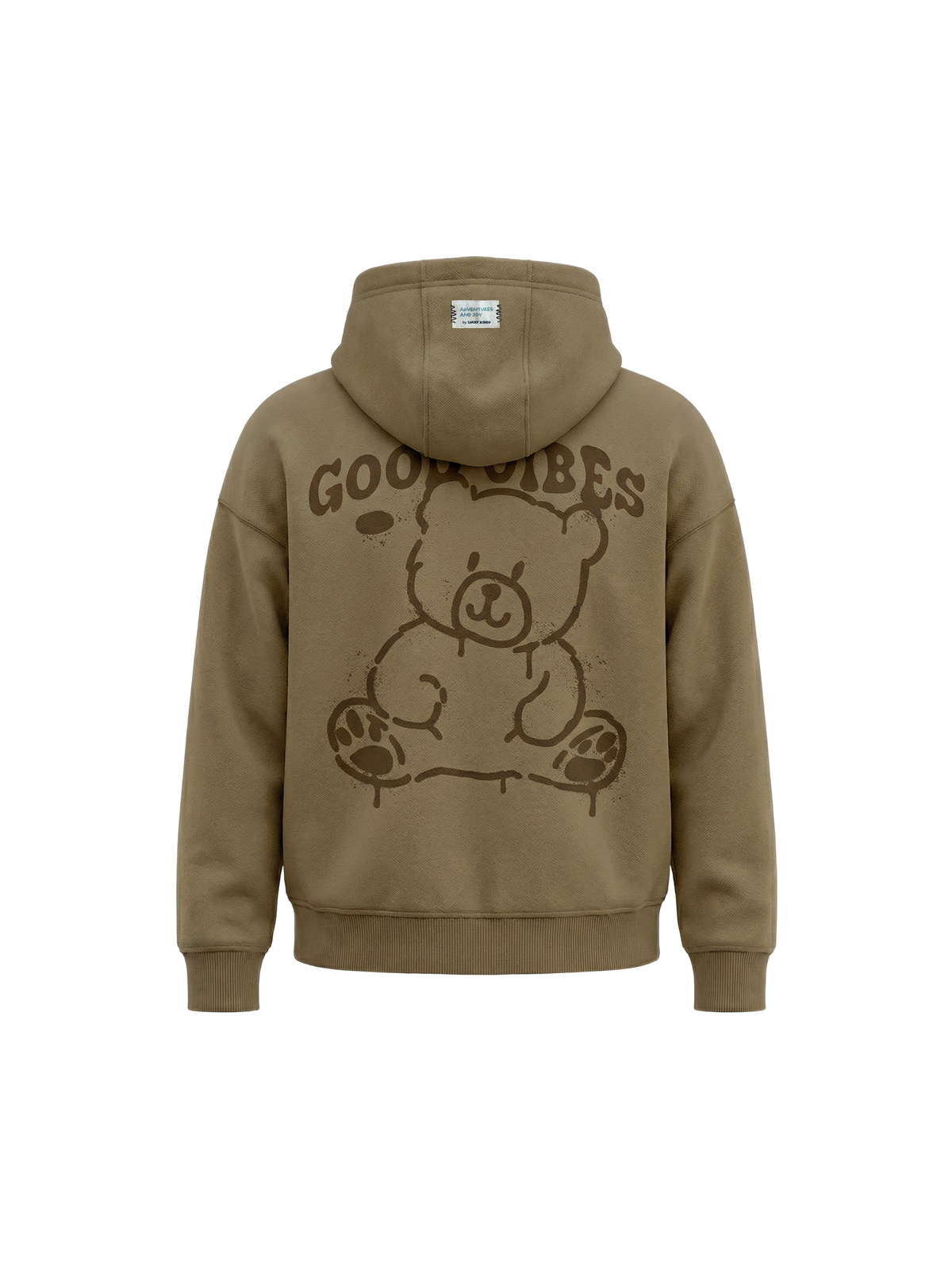 Camel Good Vibes | Bélelt kapucnis dzseki fiúknak - oversized szabás