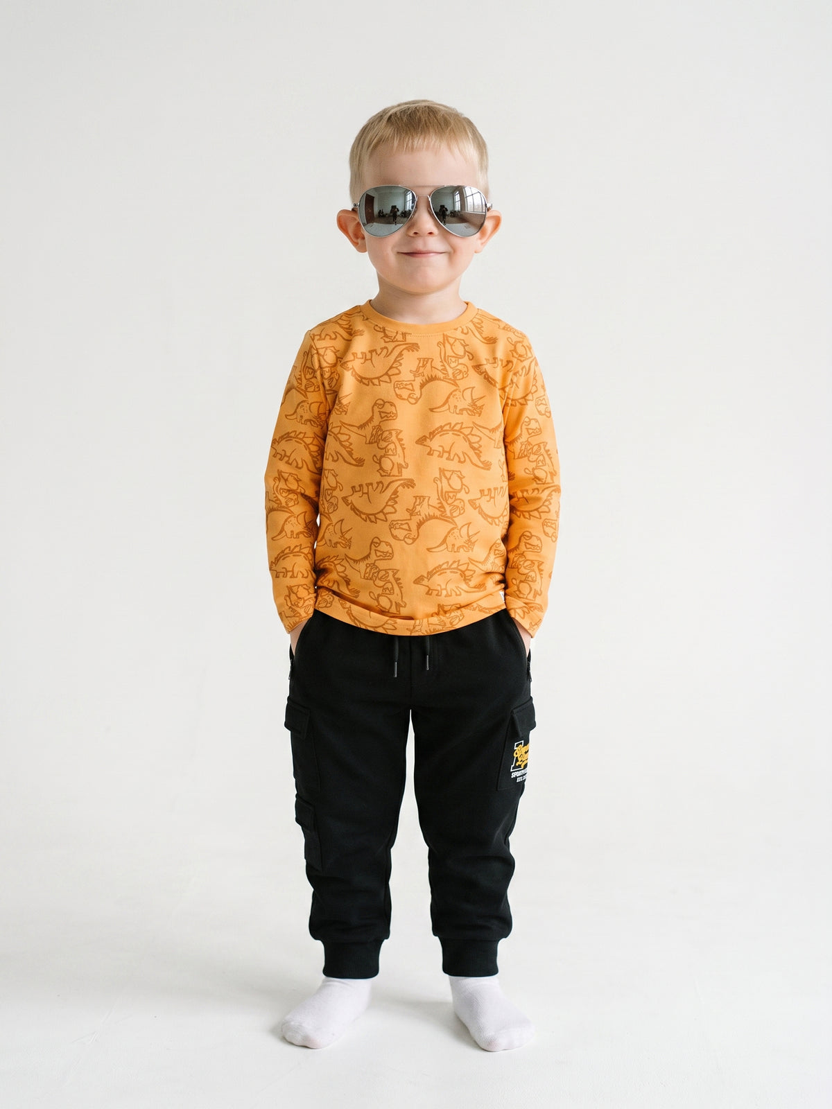 Orange Dinosaurs | Póló fiúknak - klasszikus szabás