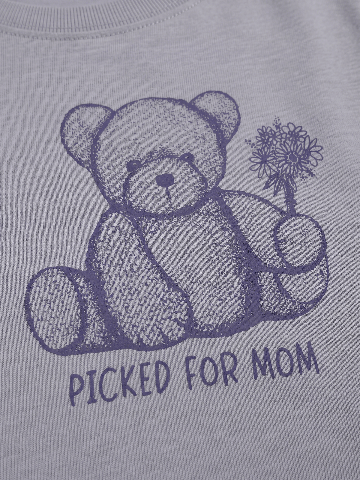 Blue Teddy Love | Rövid ujjú póló lányoknak - laza szabás