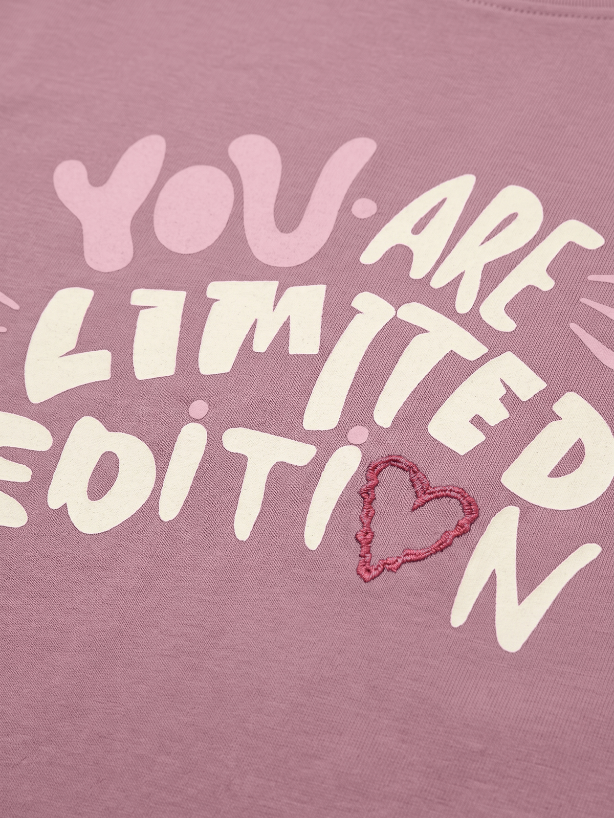 Lilac Limited Edition | Rövid ujjú póló lányoknak - laza szabás