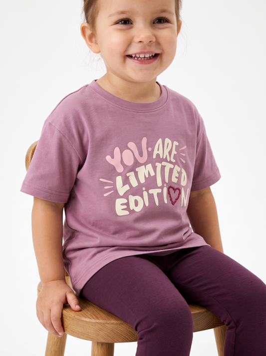 Lilac Limited Edition | Rövid ujjú póló lányoknak - laza szabás