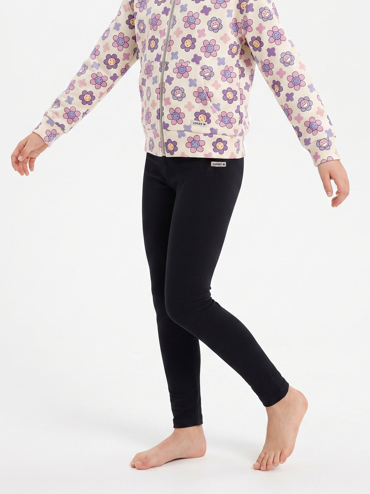 Night Classic | Bélelt lány leggings