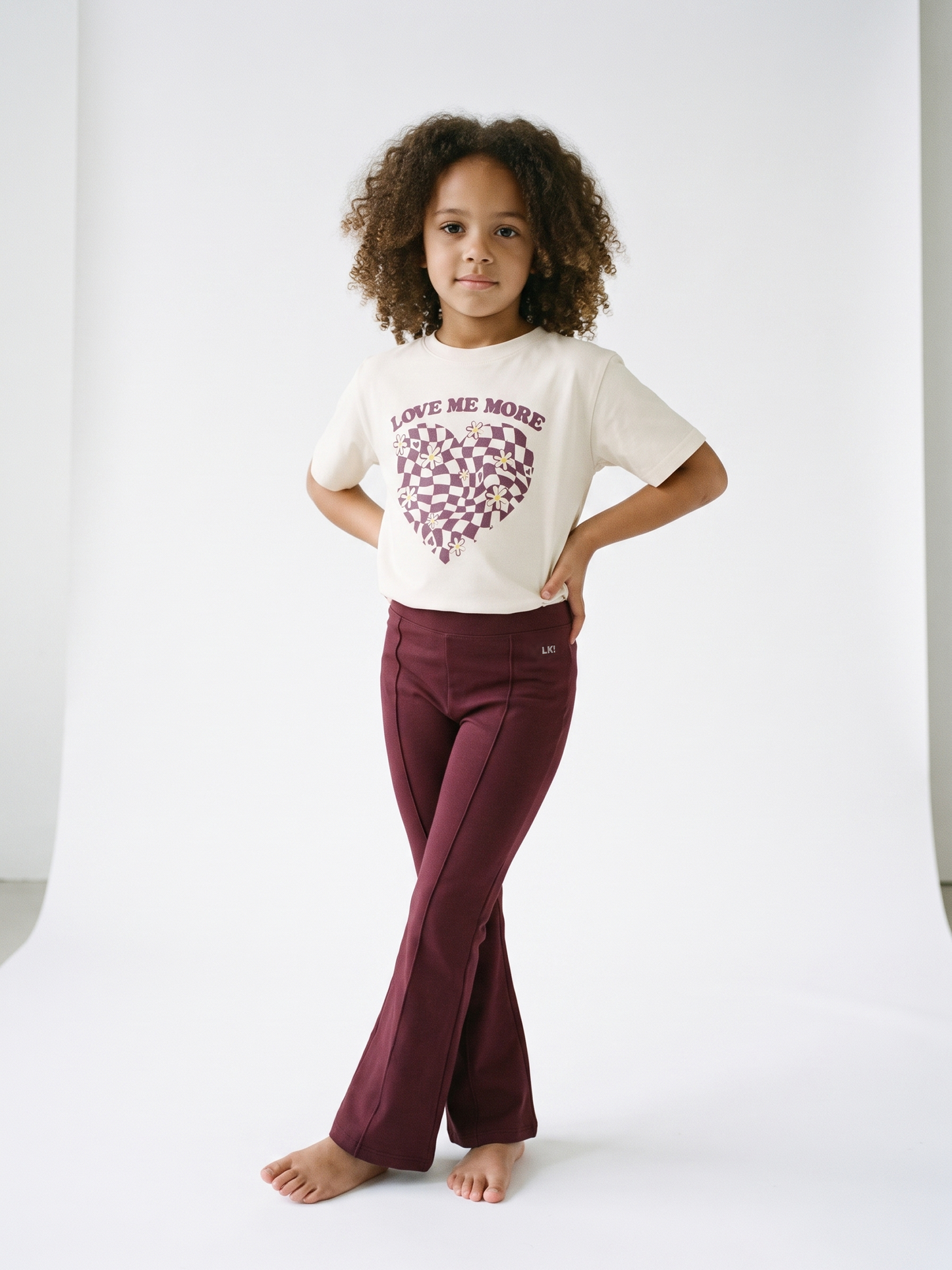 Berry Flare | Bélelt trapéz leggings lányoknak