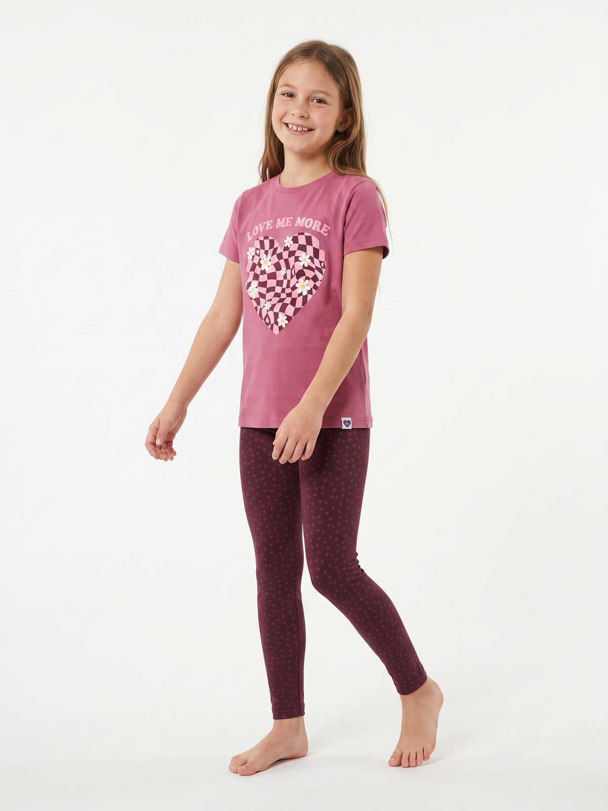 Berry Hearts | Bélelt lány leggings