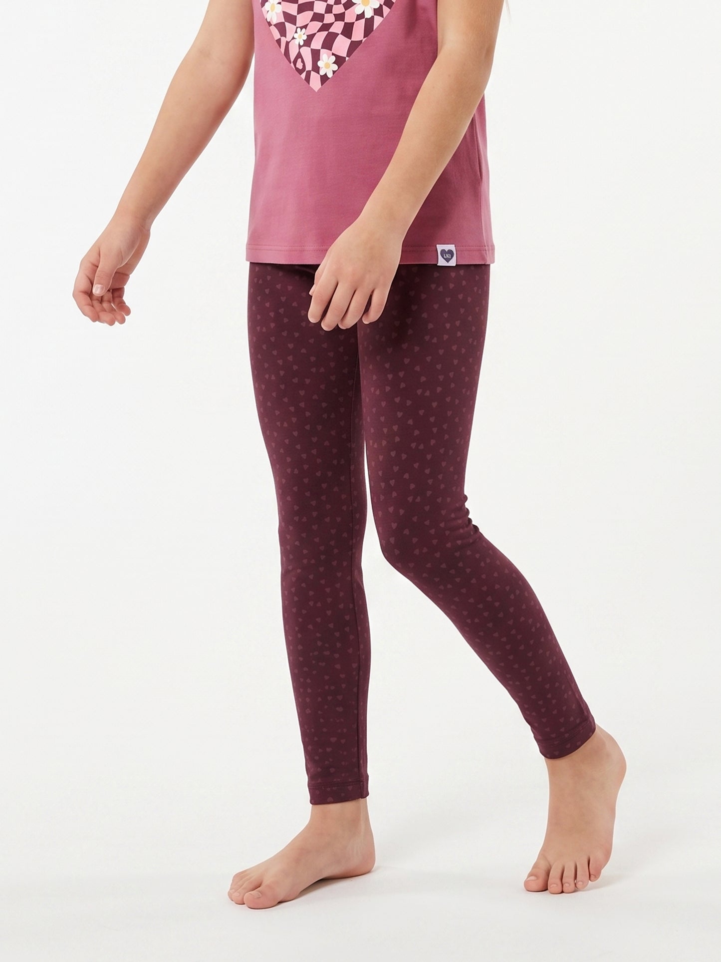 Berry Hearts | Bélelt lány leggings
